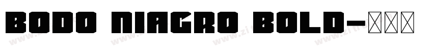 Bodo Niagro Bold字体转换